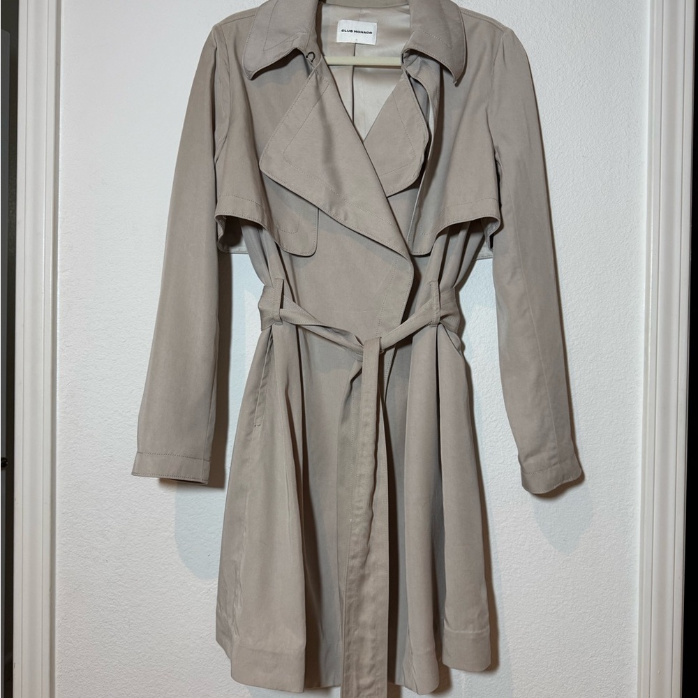 Club Monaco Light Tan Trench Coat